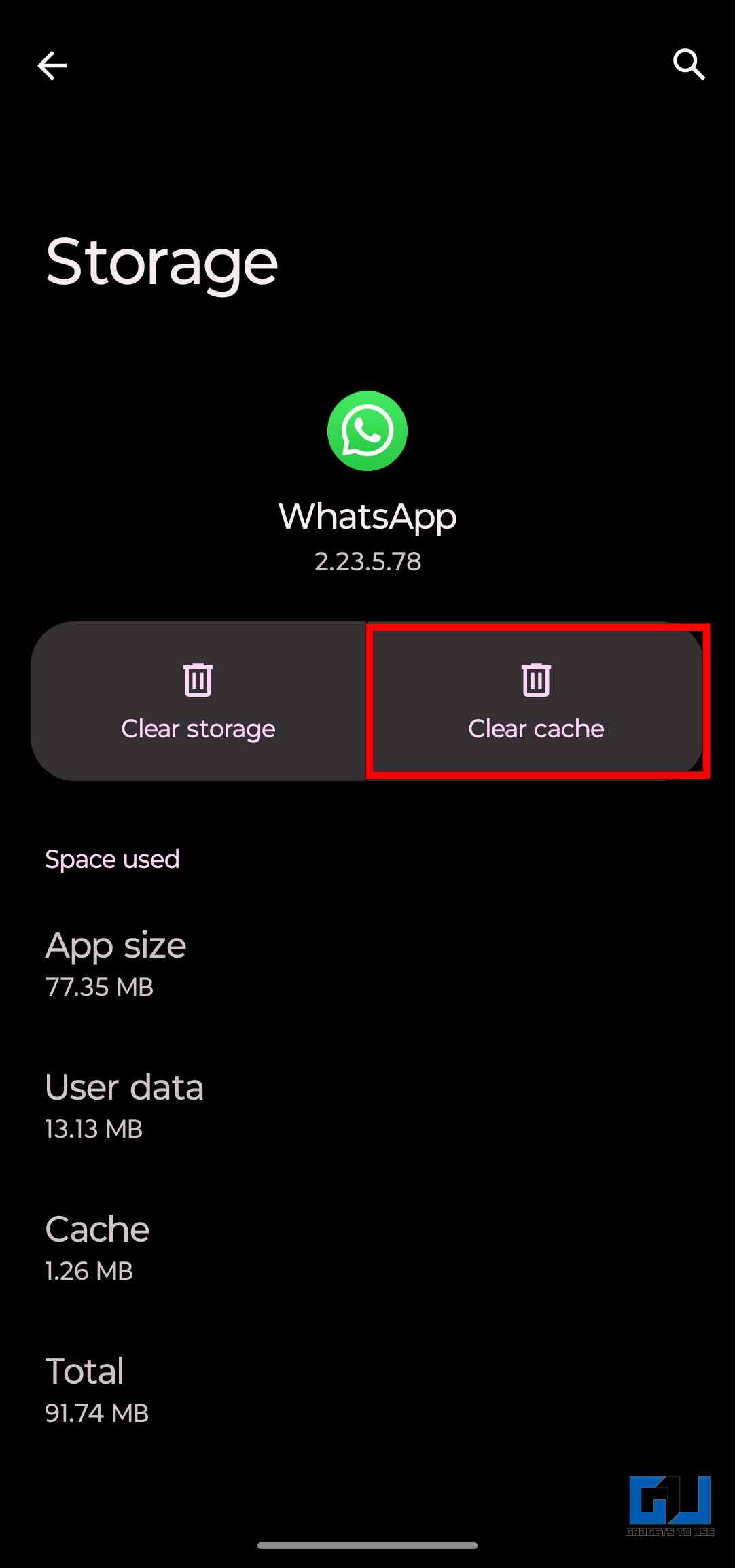 Clear cache to Fix WhatsApp Beta out of date Error