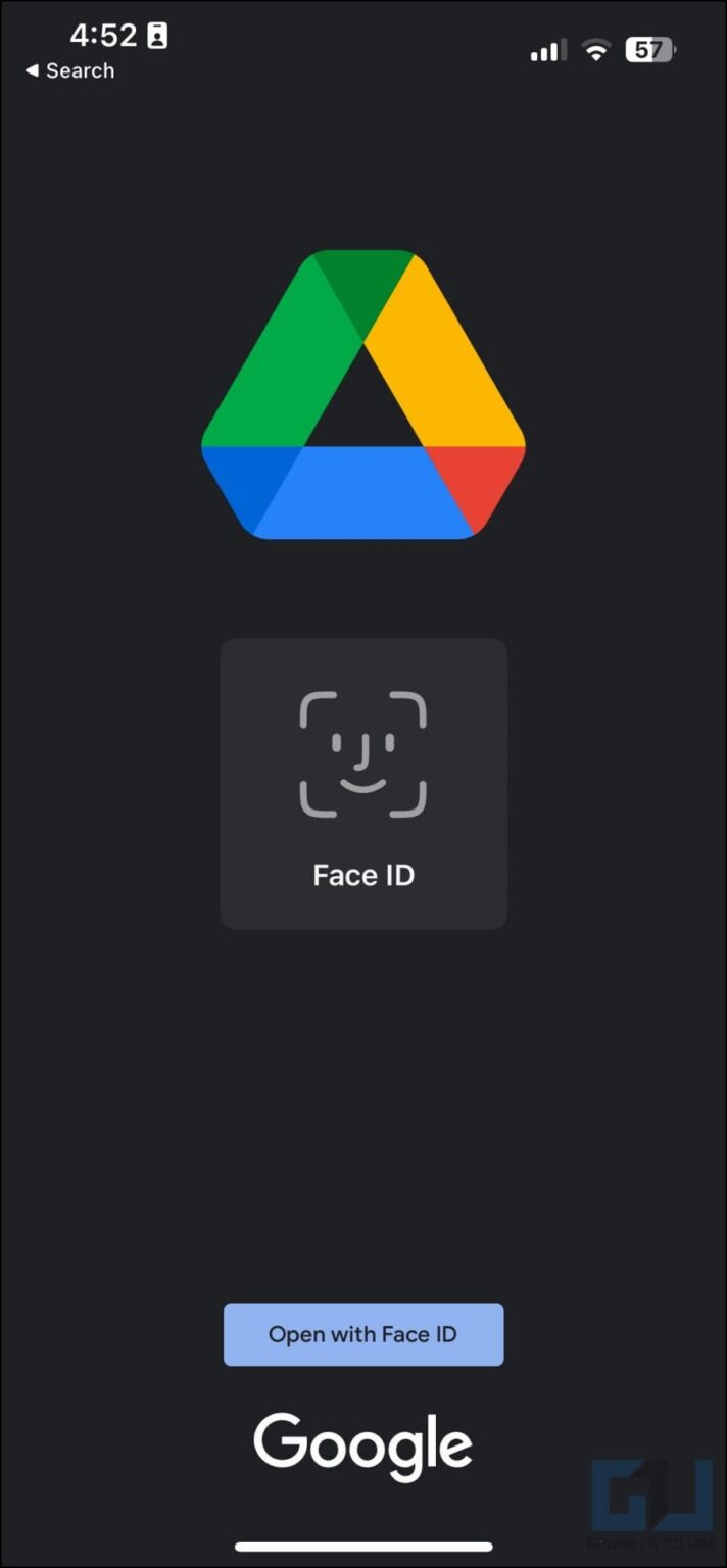 2 Ways to Lock Google Drive with Touch or Face ID on iPhone and iPad