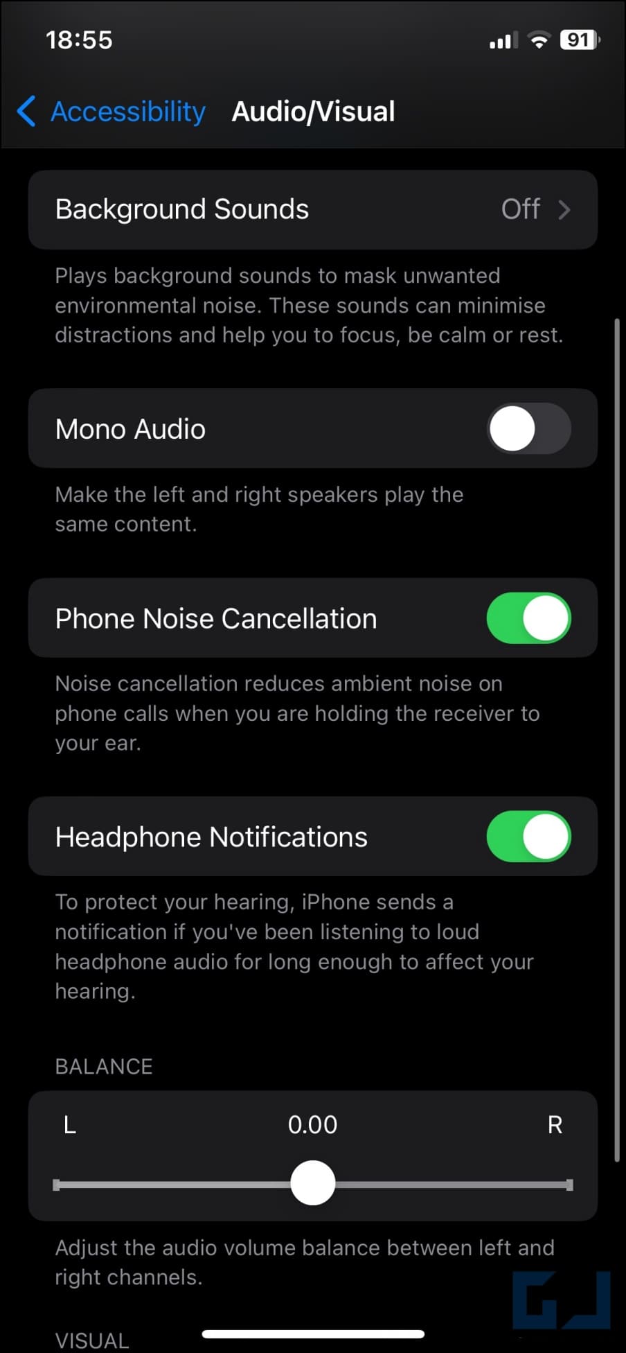 Phone Noise Cancellation on iPhone