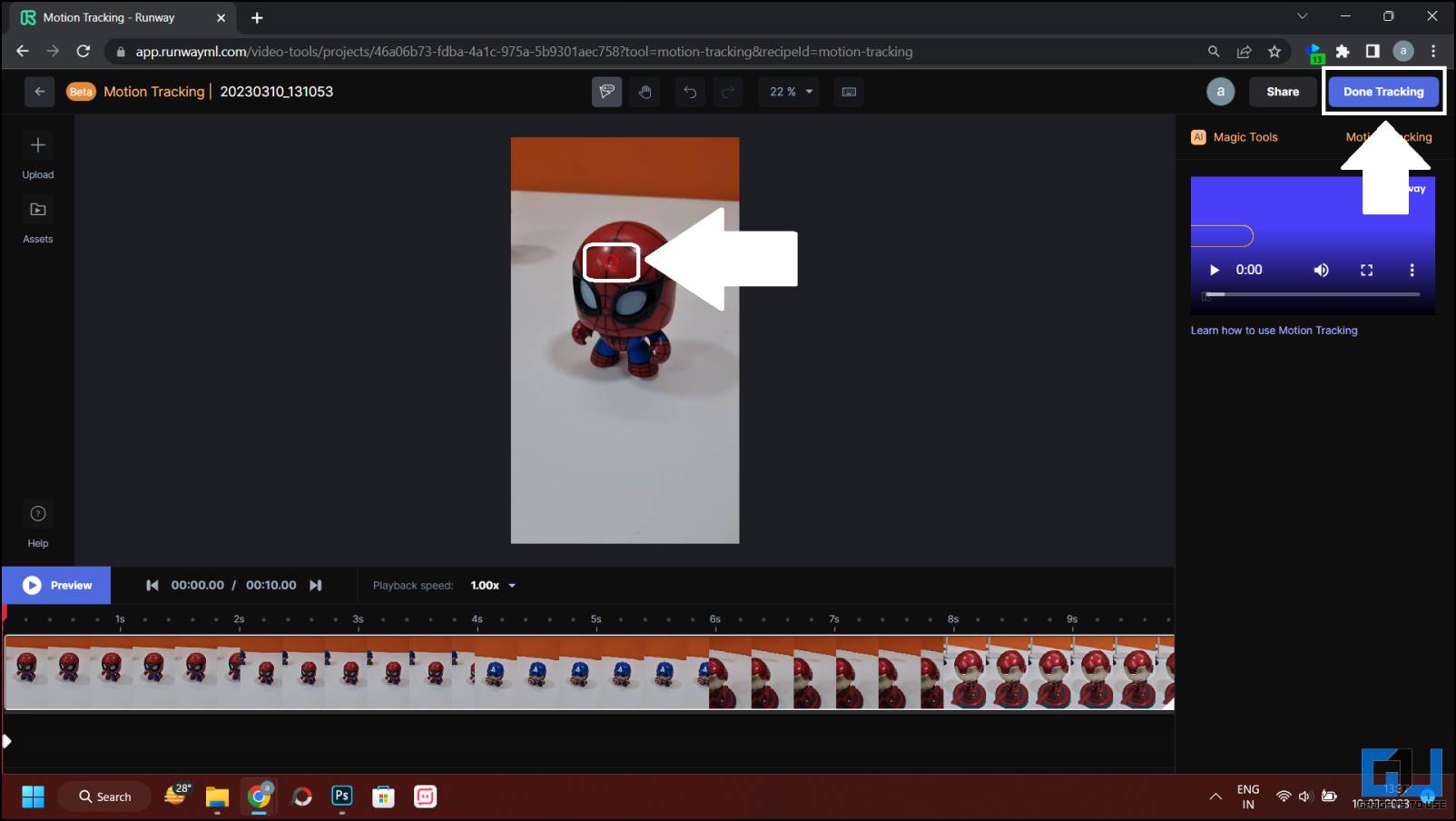 Add Motion Tracking in Videos online
