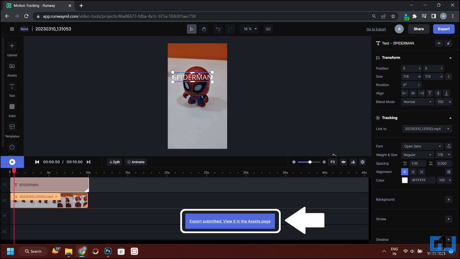 Add Motion Tracking in Videos online
