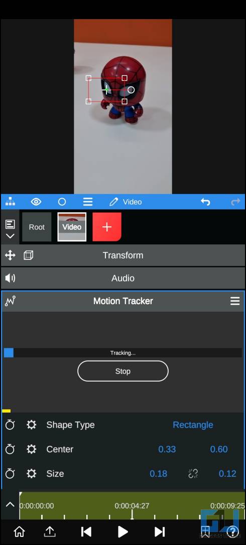 Add Motion Tracking in Videos on mobile
