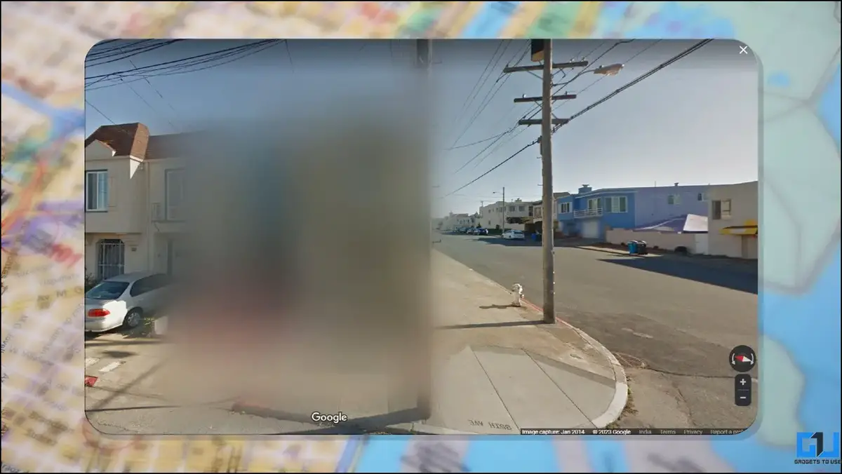 Blur house on Google Maps