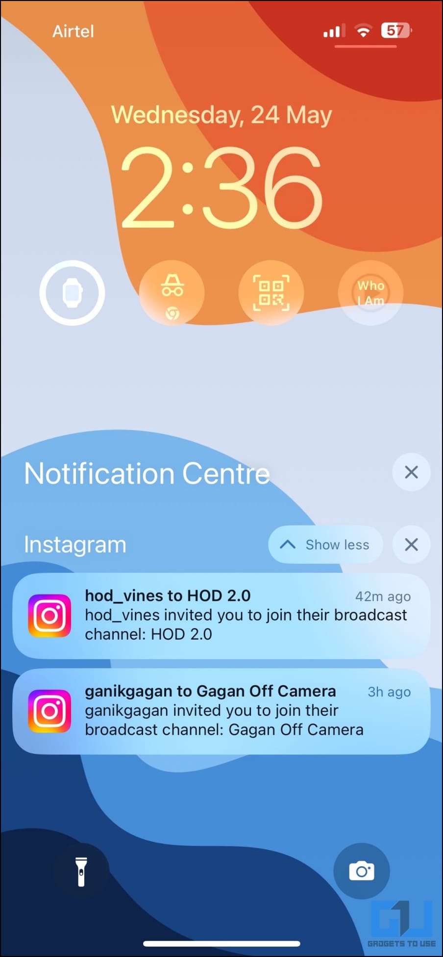 Instagram Broadcast Invite Spam Notification