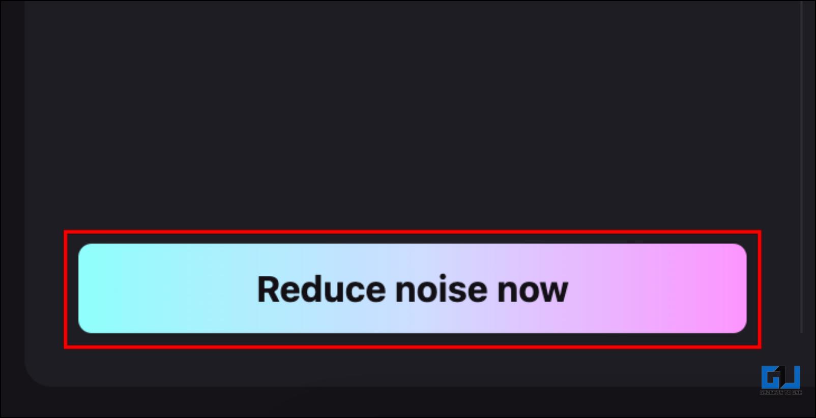 Remove Background Noise with AI