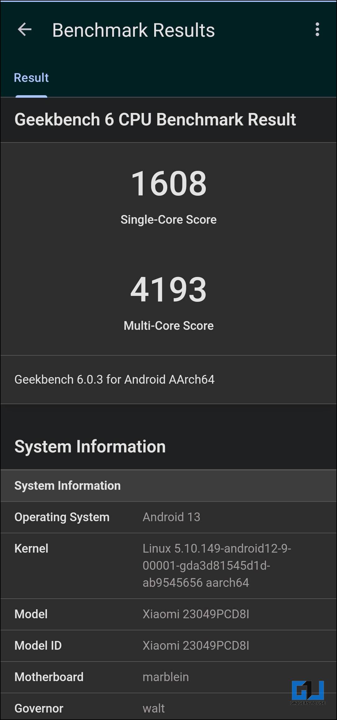 POCO F5 5G Review Geekbench