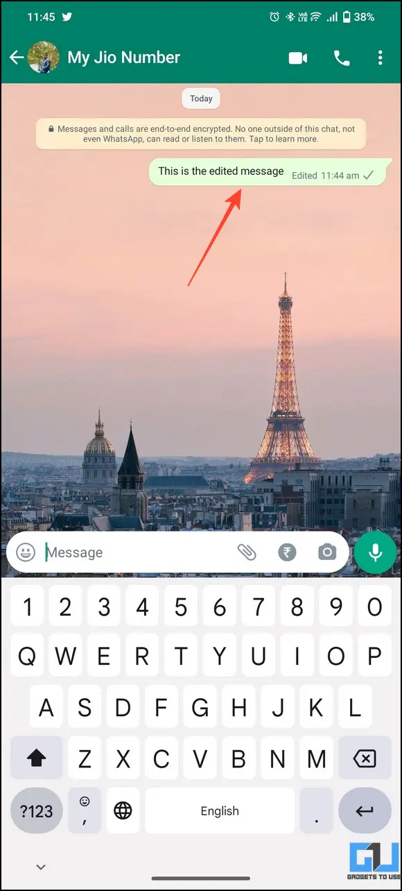 Edit Your WhatsApp Messages on Android