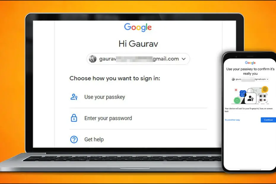 Create and Use Google Passkeys to login