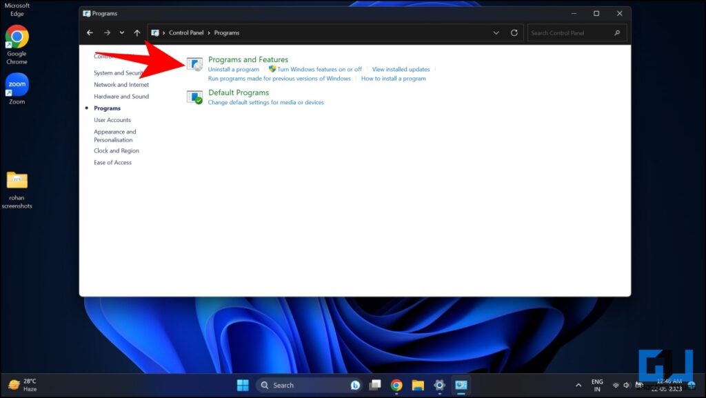 disable programs and feature ads in windows 11