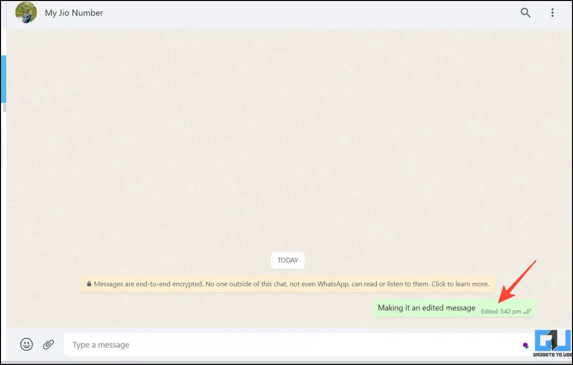 Edit Your WhatsApp Messages on PC