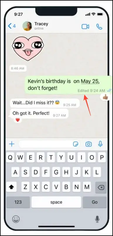 Edit Your WhatsApp Messages on iPhone