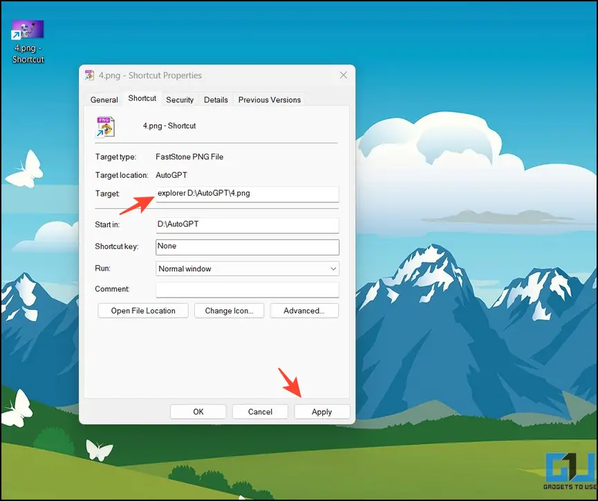 Pin App or file to Windows 11 Taskbar
