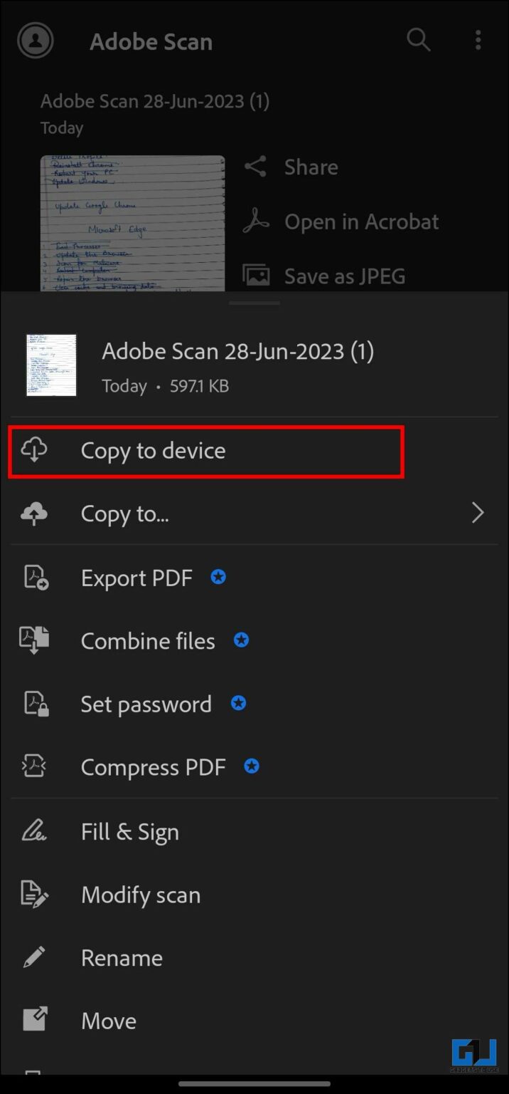 4 Ways to Export PDF in Adobe Scan for Free - Gadgets To Use