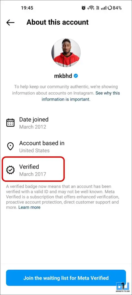 Identify Legacy Verified user and Paid Meta Verified user on Instagram