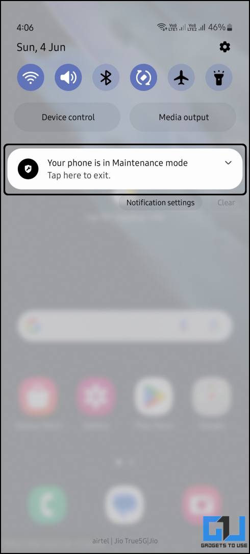 Disable Android Maintenance mode on Samsung