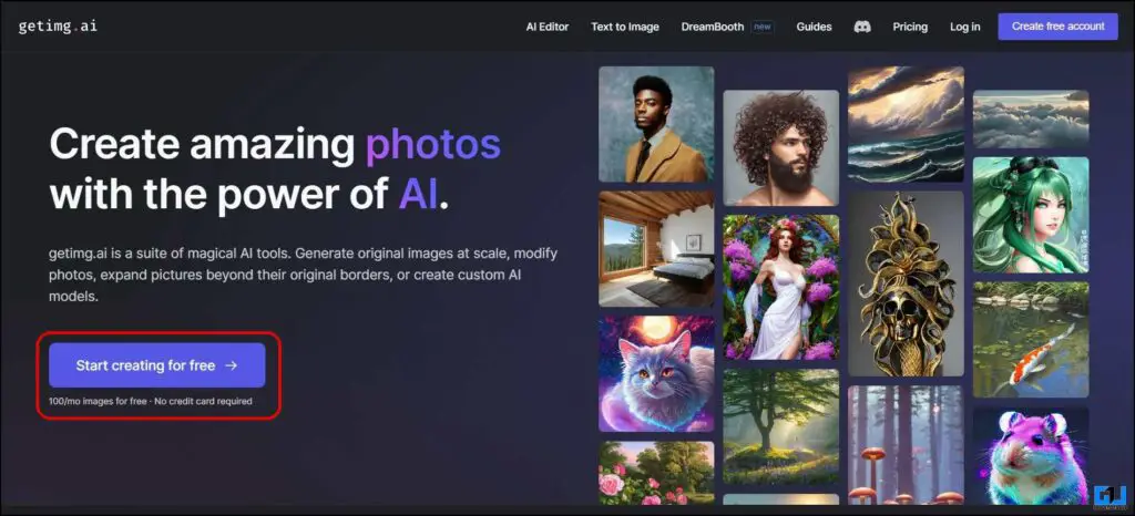 Expand uncrop Images using GetImg AI