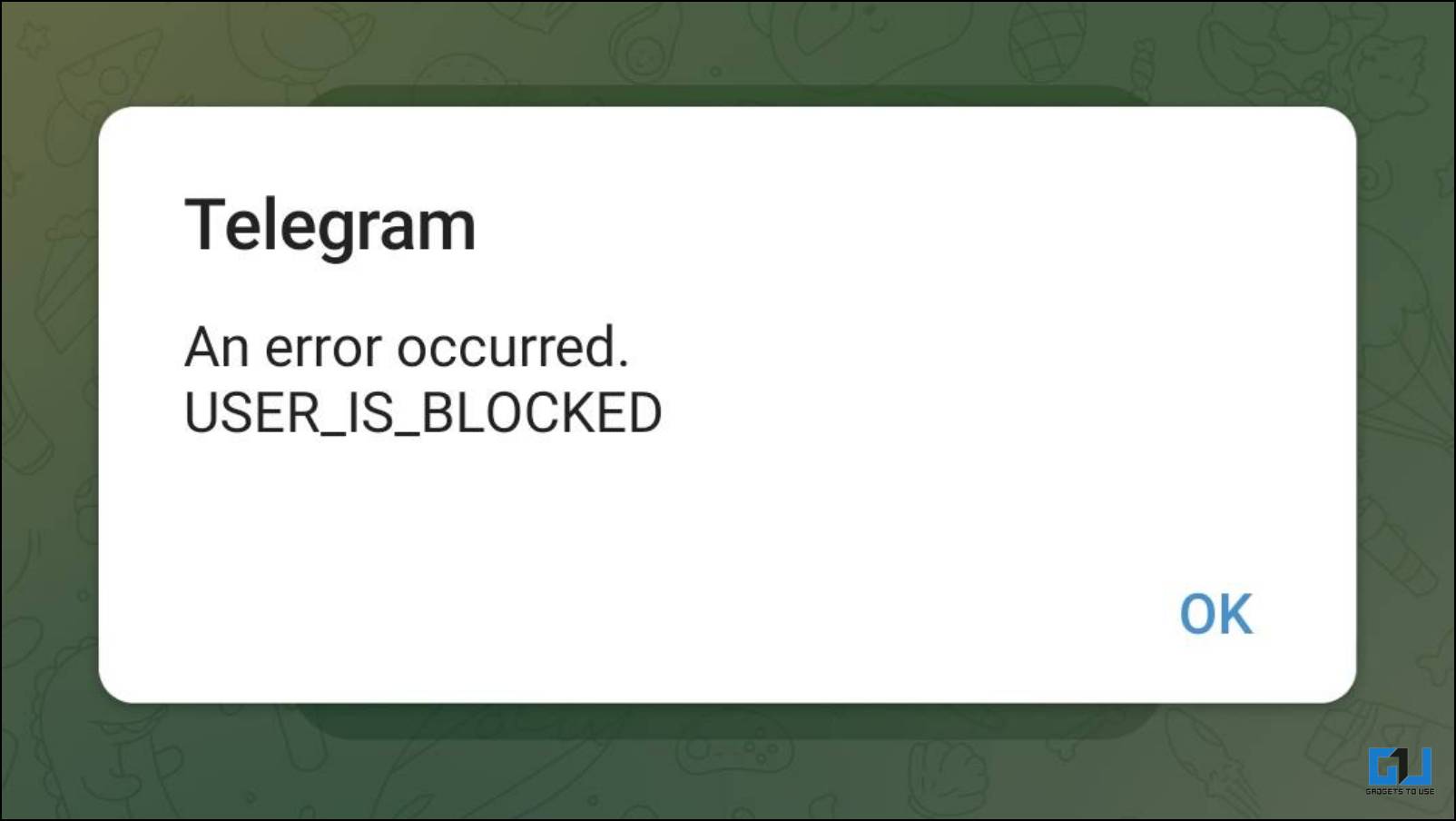 know if you are blocked on telegram