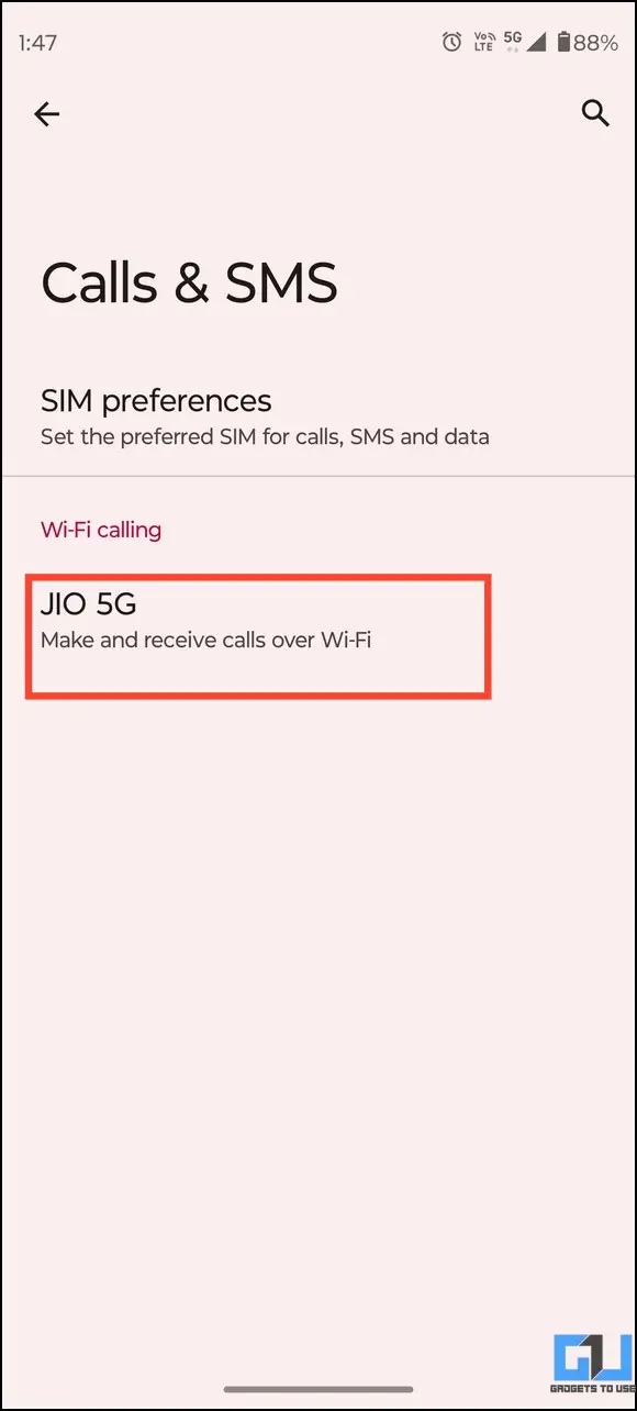Turn Off WiFi Calling on Android Mototrola