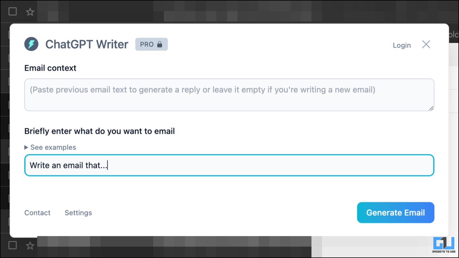 write email with ChatGPT writer AI tool