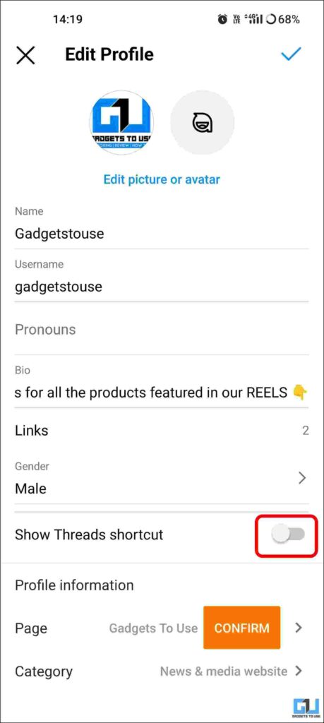 Threads App Tips remove threads app link from Instagram