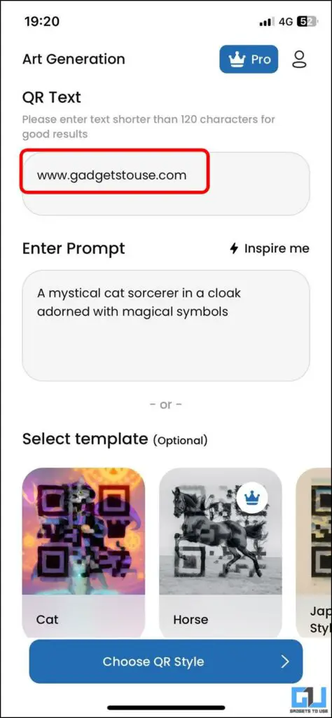 Create custom QR Code with Art using AI for free