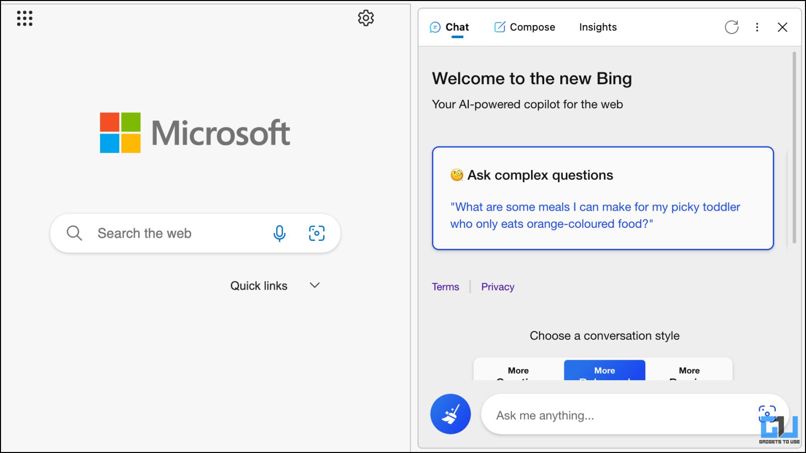 write email with AI in Microsoft Edge