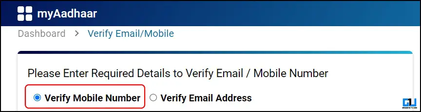 Check Phone Email update on Aadhaar card
