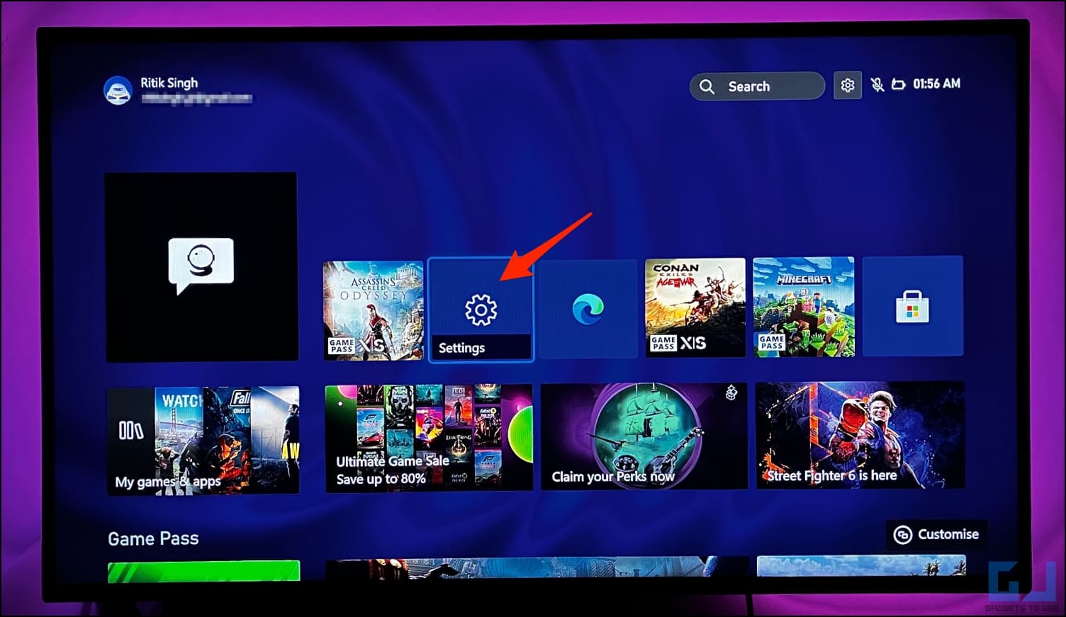 Update to Xbox New Home UI