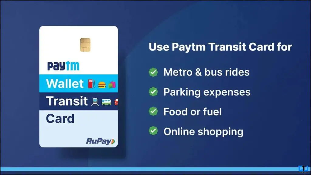 Order, book, or get physical Paytm Wallet Transit Card