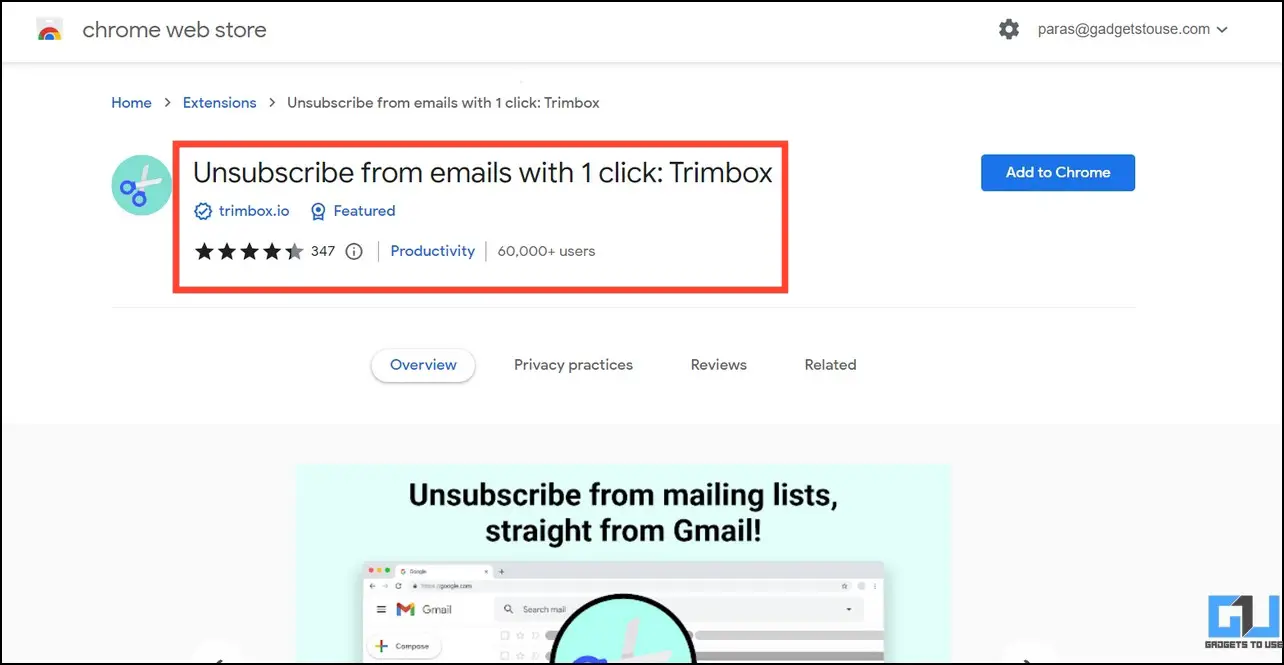 Blocca le email con la parola o la frase Gmail