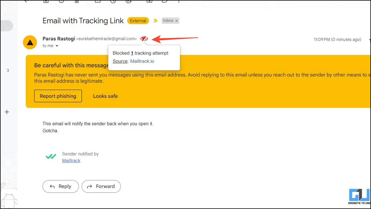 Blocca i tracker email su Gmail