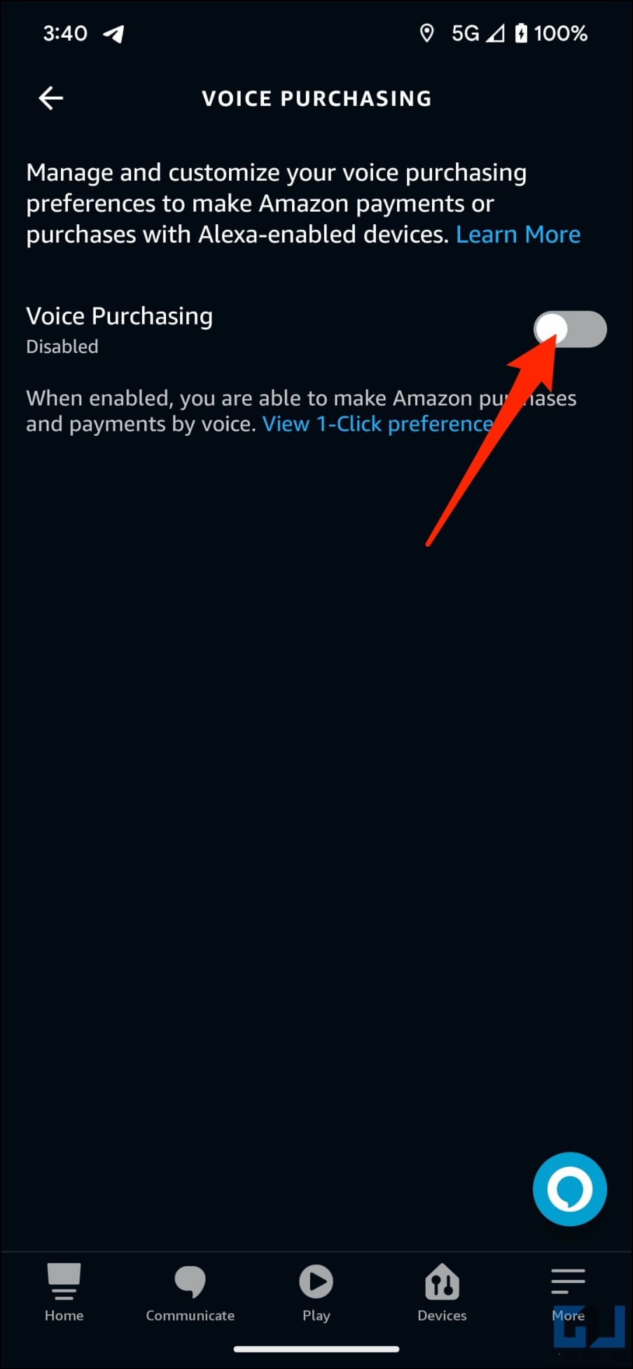 Enable Voice Purchases on Alexa