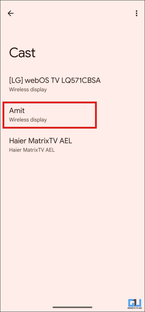 Mirror Android to Windows