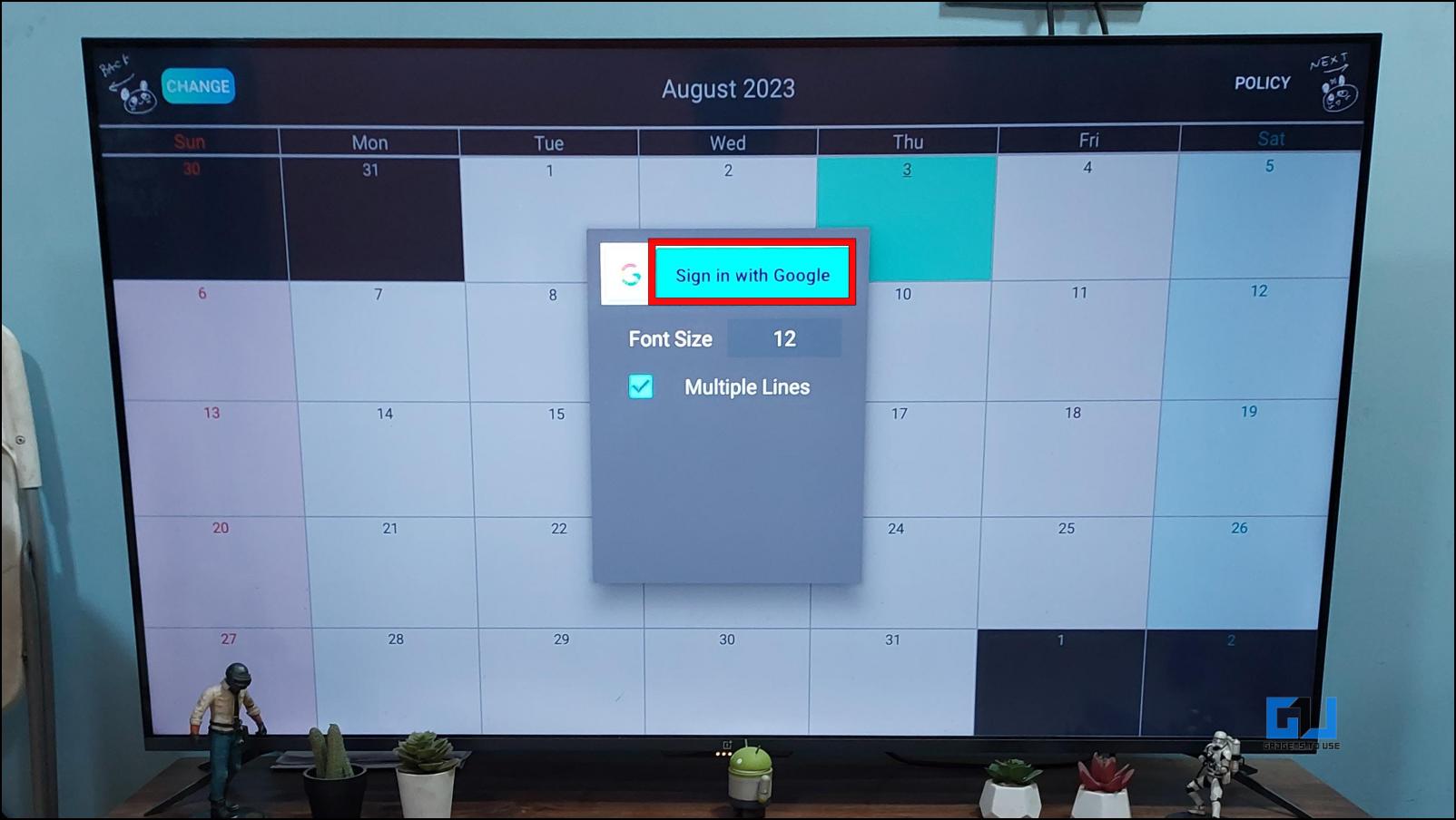 Get Google Calendar on Android TV with Panda Calendar