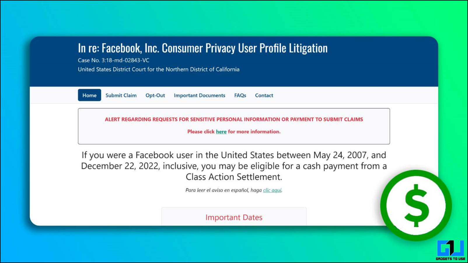 Steps to Claim Your Money Share From Facebook’s 725 Million Privacy