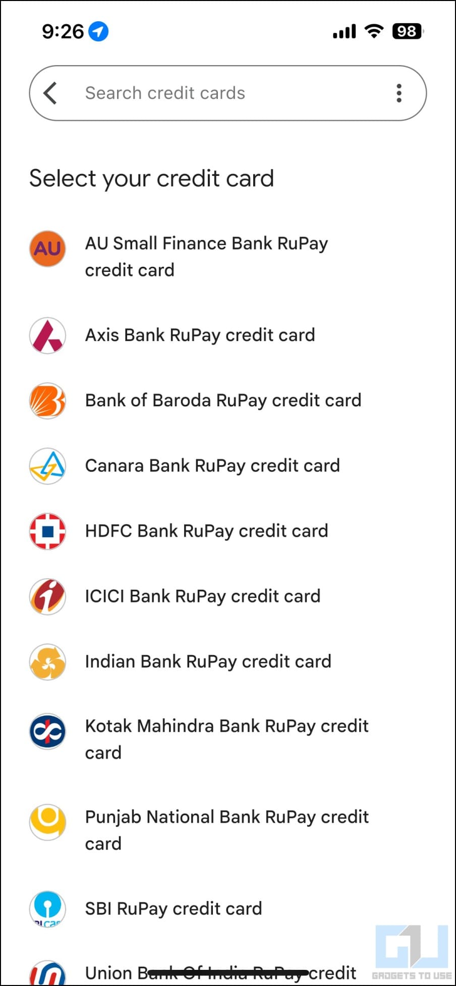 Add Rupay Credit Card to Google Pay UPI