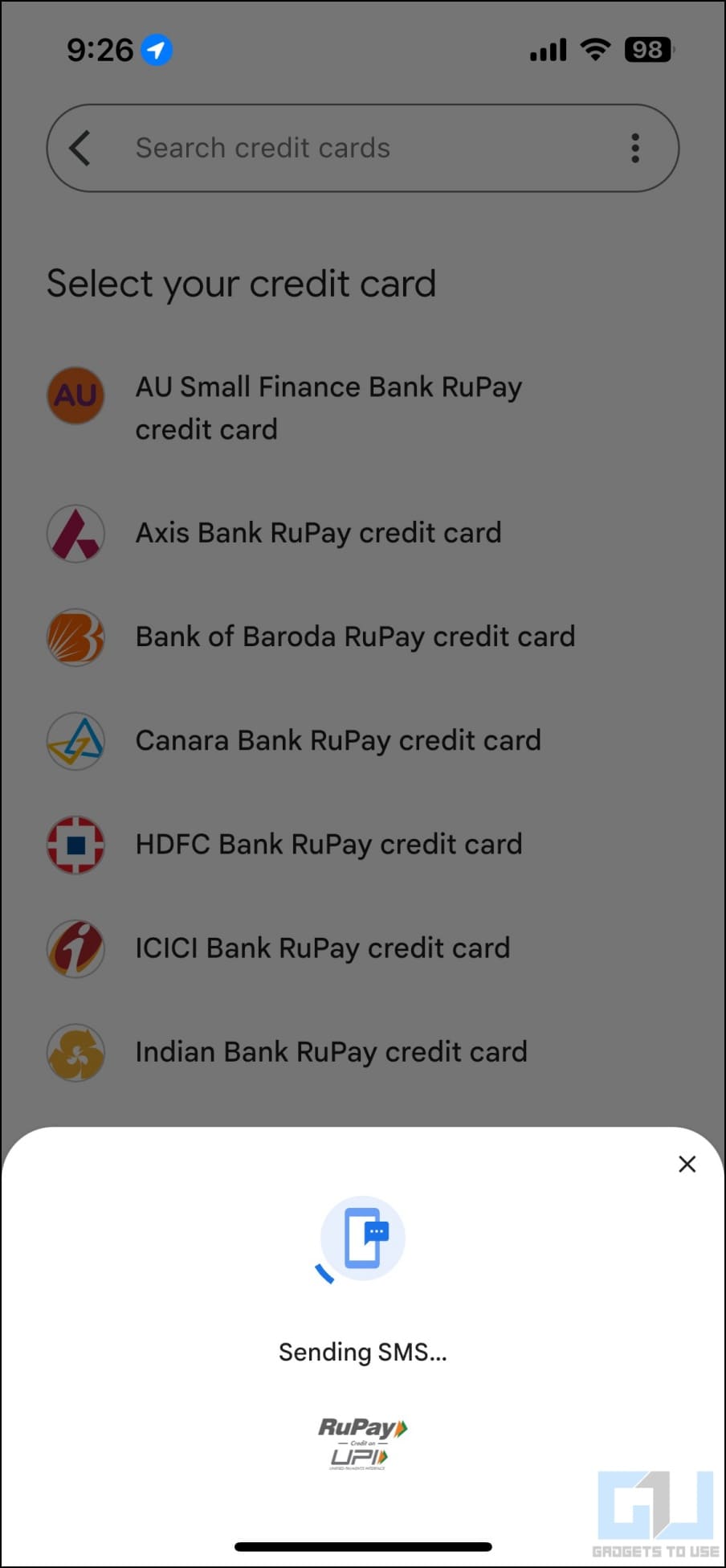 Add Rupay Credit Card to Google Pay UPI