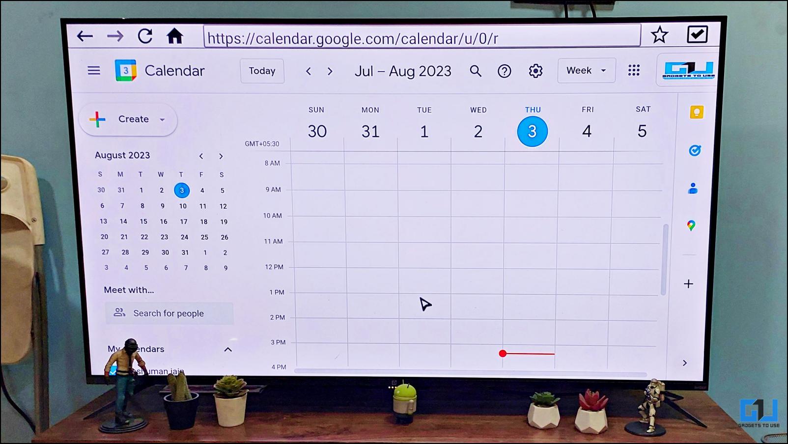 Google Calendar on Android TV