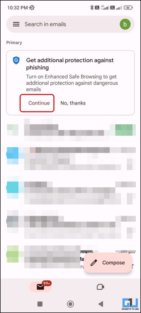 Enhanced Safe Browsing in Gmail