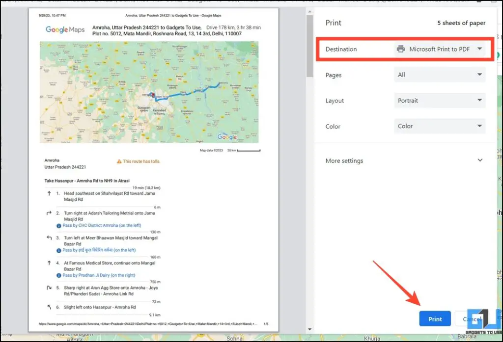5 Ways to Share Entire Route from Google Maps to Phone or PC - Gadgets ...