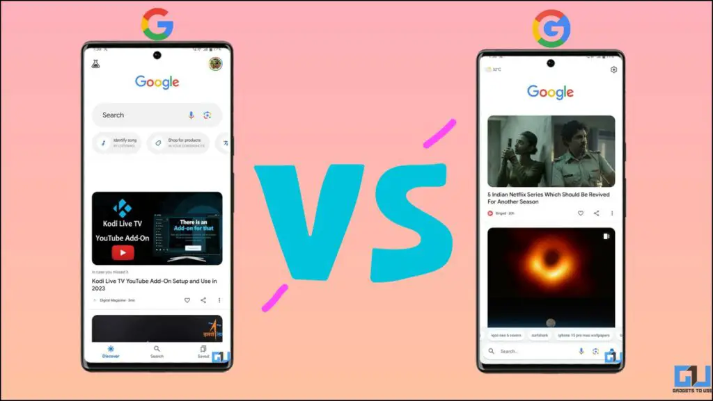 Google Go vs Google App comparison