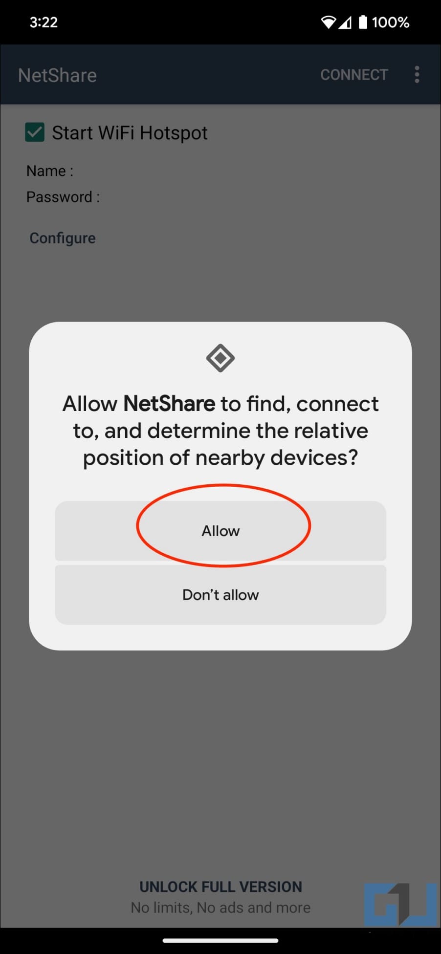 Allow Nearby Connections