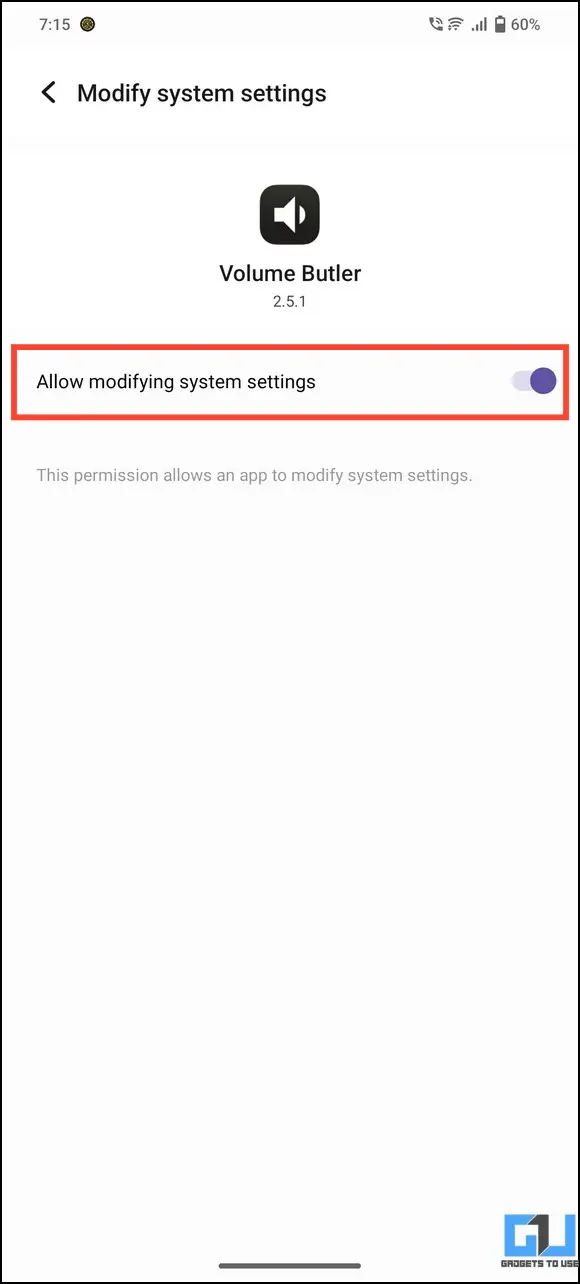 Allow modifying settings