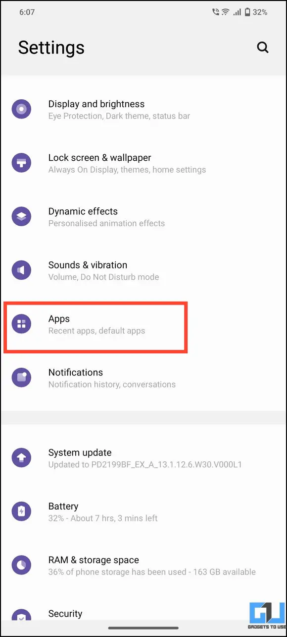 Go to App Settings from Android Settings