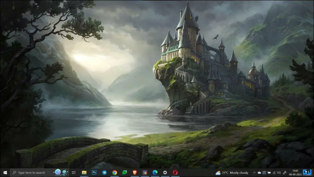 Set Desktop image background directly from Chrome browser