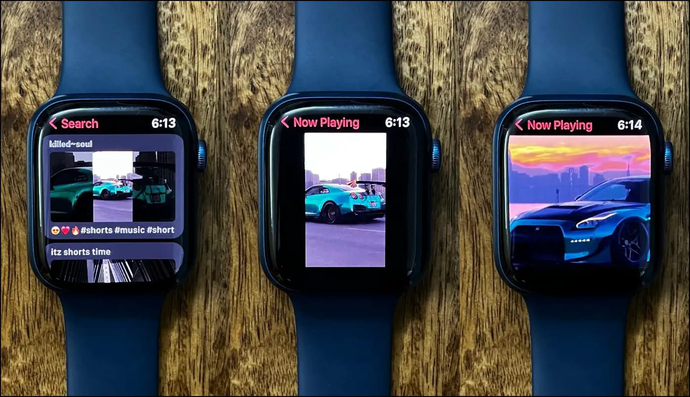 Watching YouTube Shorts on Apple Watch