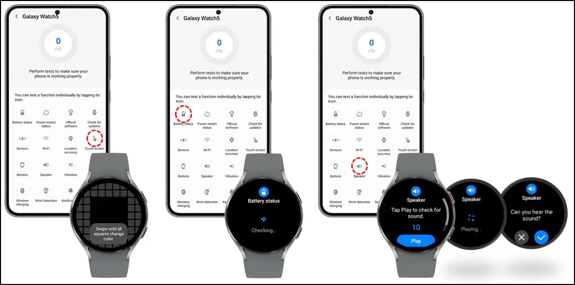 Galaxy Watch Self Diagnosis Feature