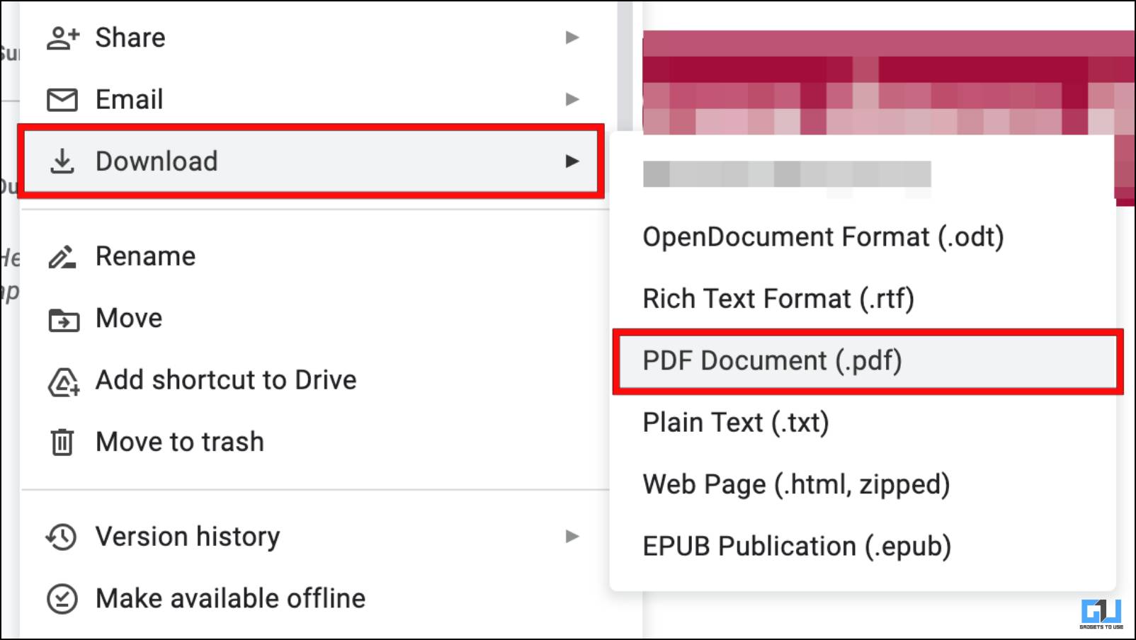 Download File as PDF from Google Docs