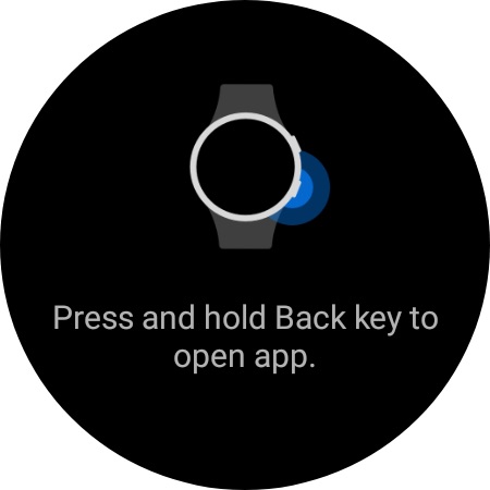 Press and hold the Back Key