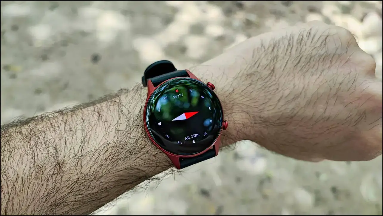 Compass on Titan Smartwatch
